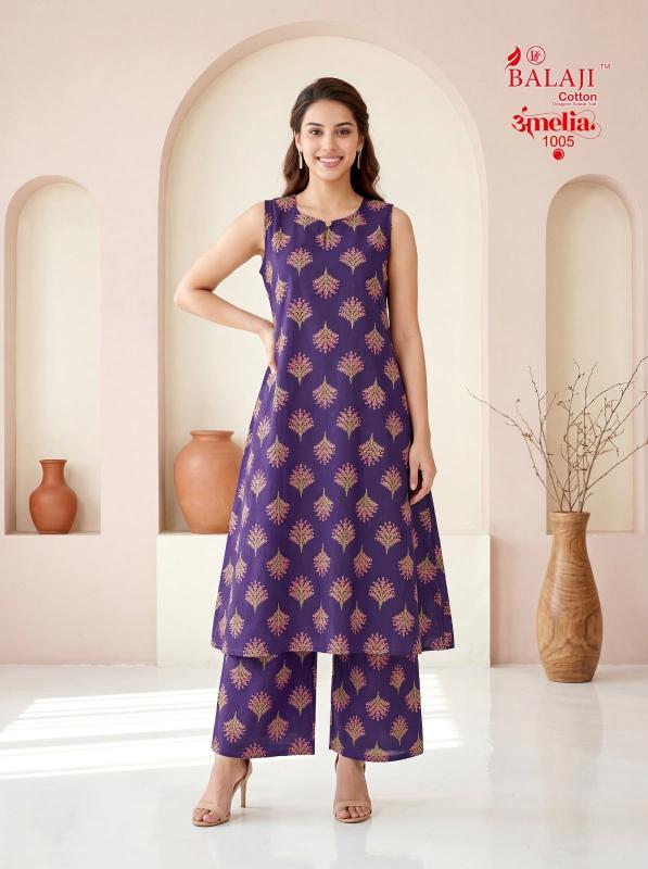 Balaji amelia vol-1 sleeveless coord set clothing wholesalers in india